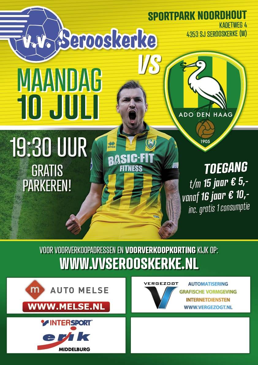  Poster  a3 ADO  VVS VV Serooskerke